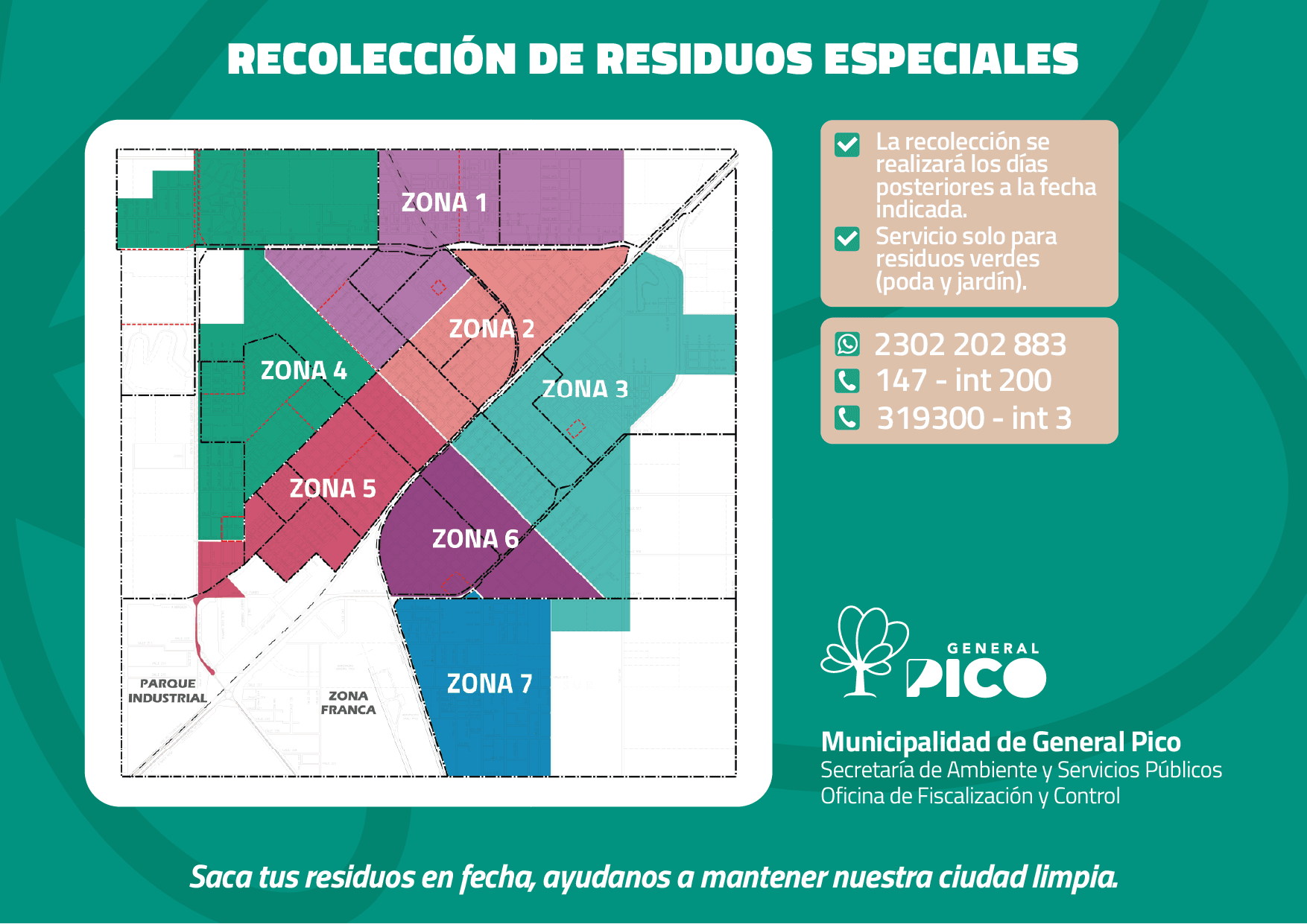 Zonas de recolección de residuos especiales