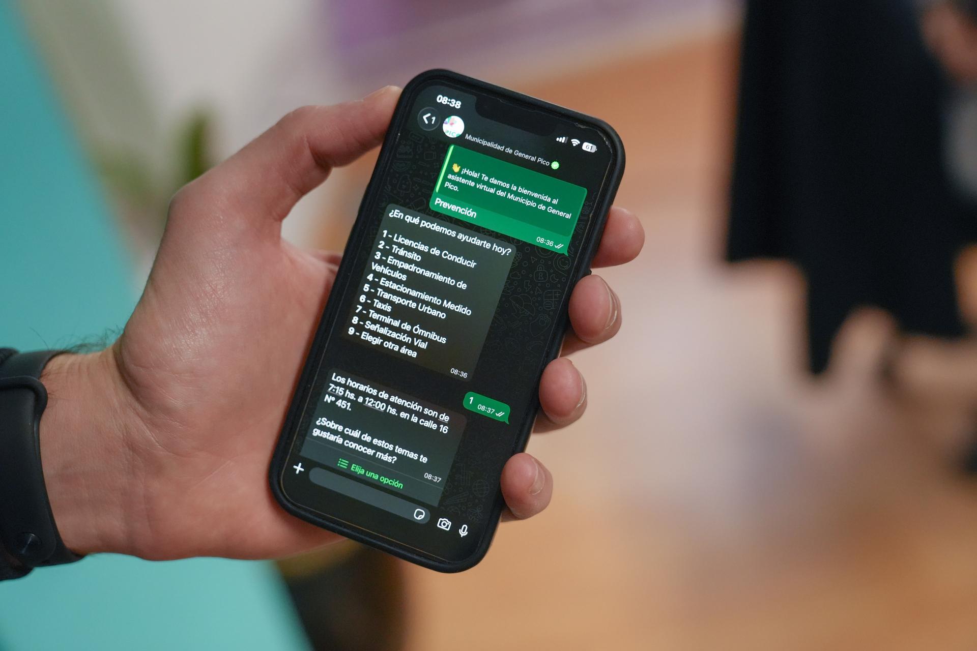 EL CHATBOT MUNICIPAL INCORPORA TRÁMITES DE LA DIRECCIÓN DE SEGURIDAD Y PREVENCIÓN CIUDADANA