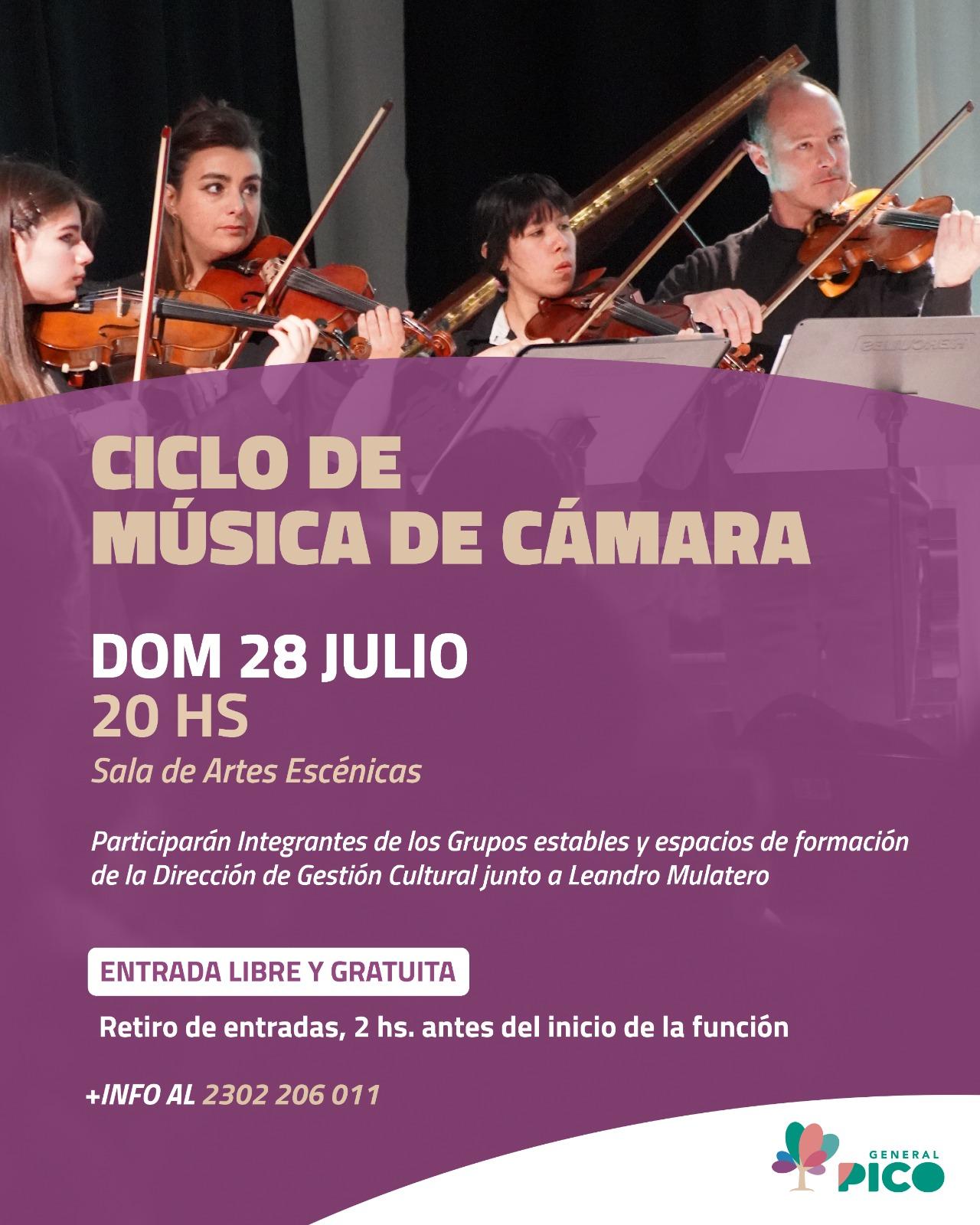 ESTE DOMINGO DISFRUTÁ DEL CICLO DE MÚSICA DE CÁMARA